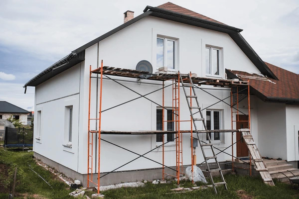 Chantier ravalement de façade